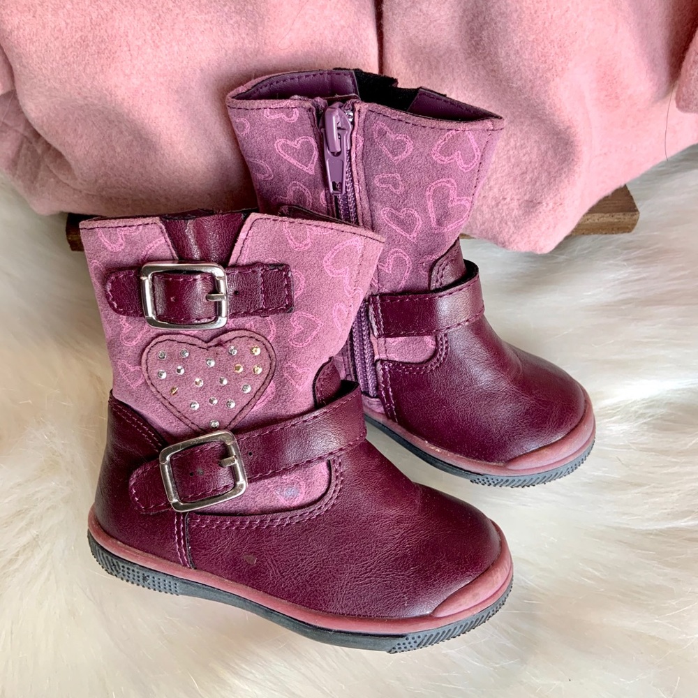 Jelly Beans: Baby’s Pink Ankle Booties - Picture 2 of 6